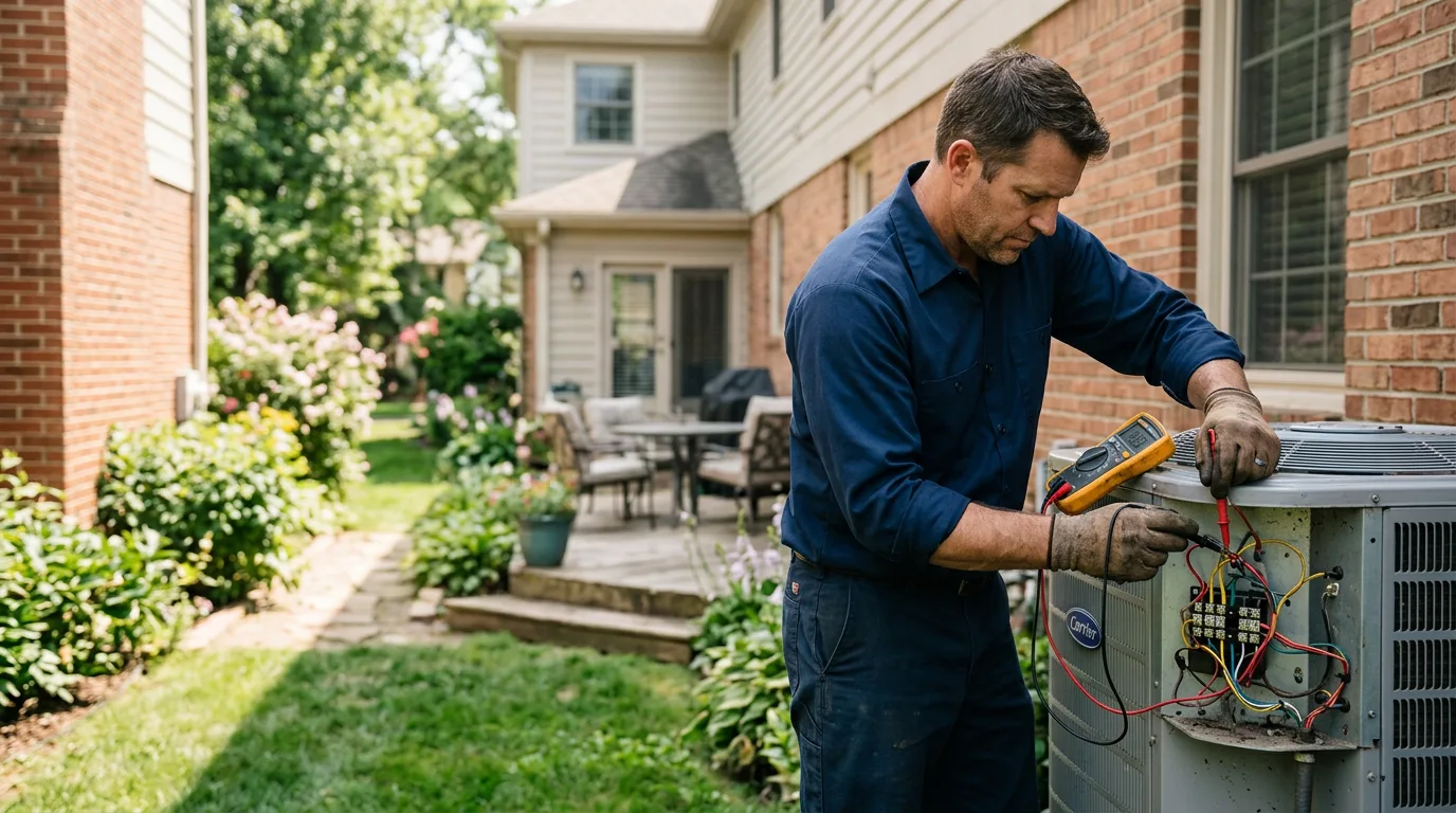 HVAC technician working near Hackettstown, NJ